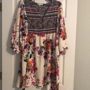Umgee Tunic Top Multi Color Floral